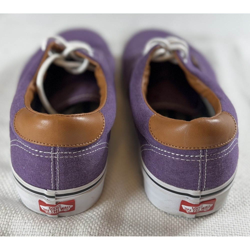 Vans Shoes Mens Size 11.5 Purple Canvas Low Top Lace Up Casual Skate Sneakers - Picture 6 of 10